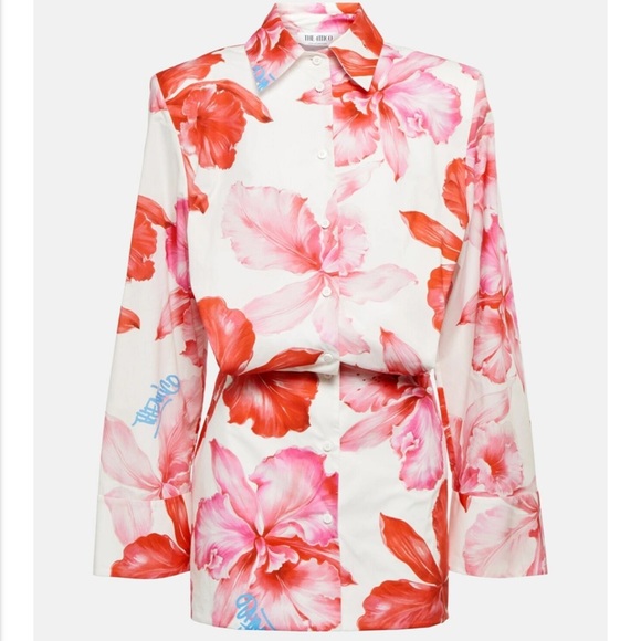 The Attico Dresses & Skirts - The Attico Margot floral-print minidress
